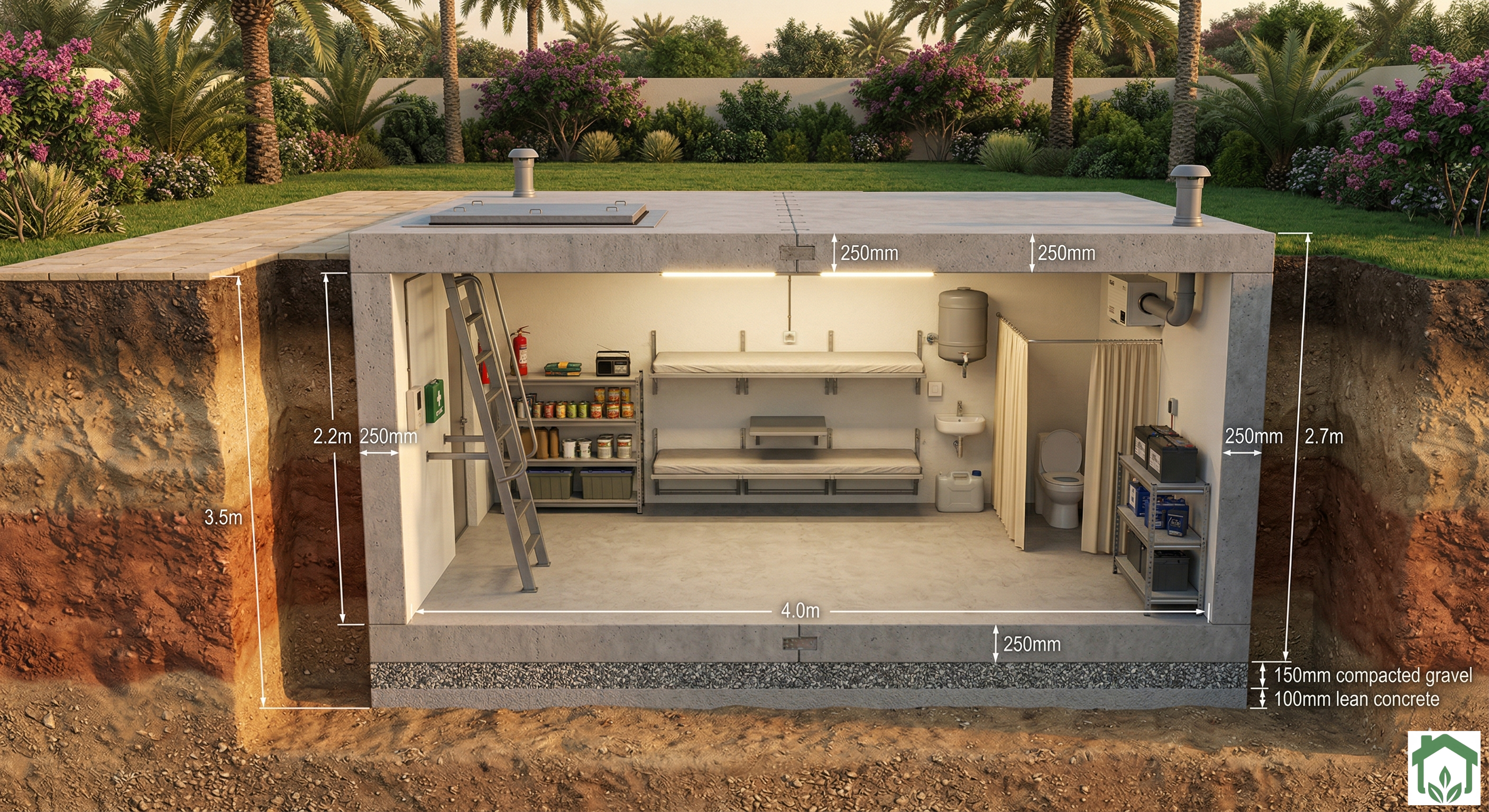 Compact Shelter render