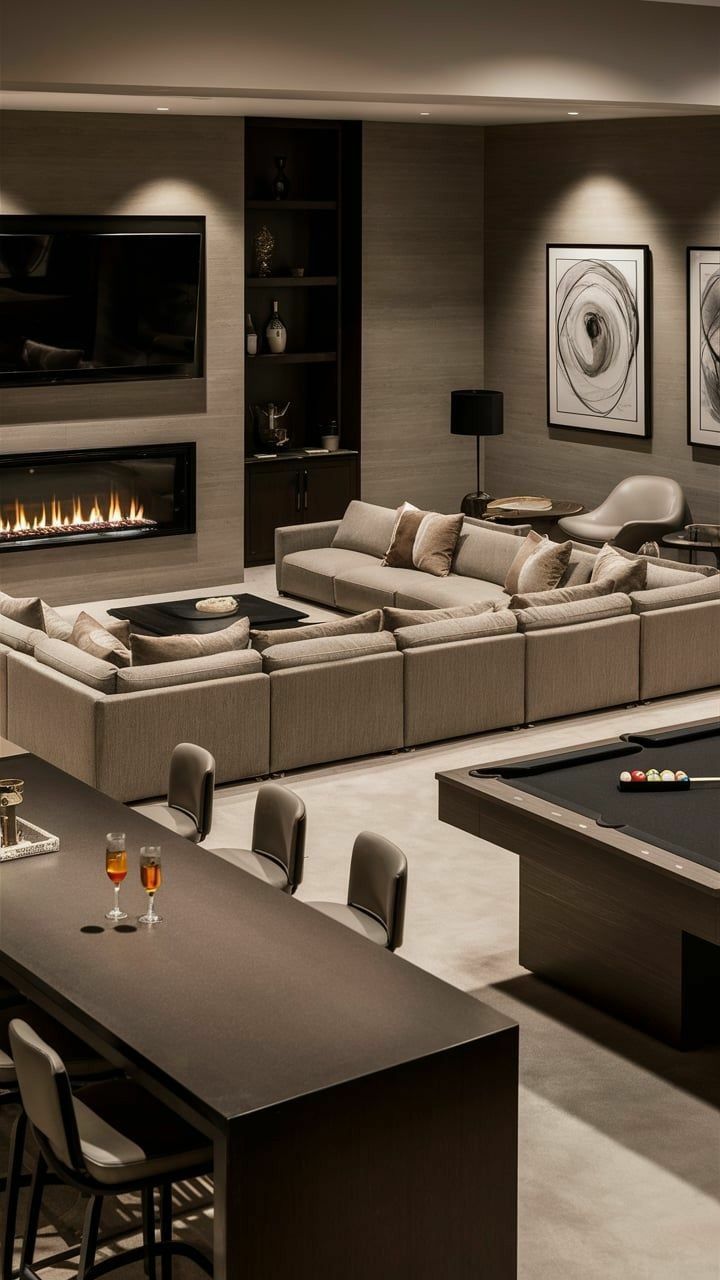 The Hall — sunken lounge and bar